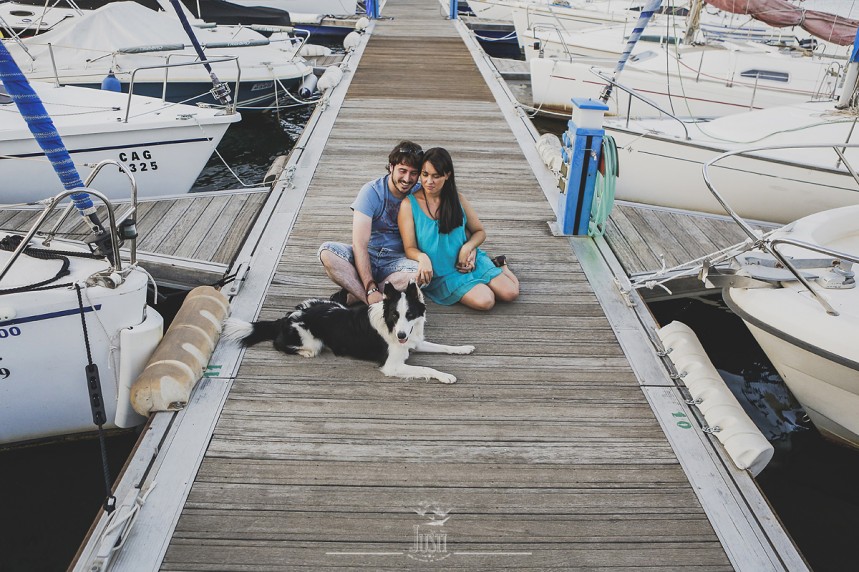 Luz y Kamylo - preboda en orellana la vieja con perro-11